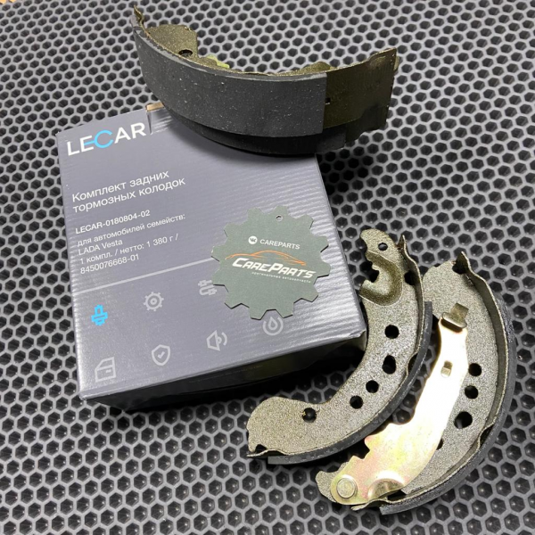 Задние тормозные колодки LECAR для барабанного тормоза Lada Vesta