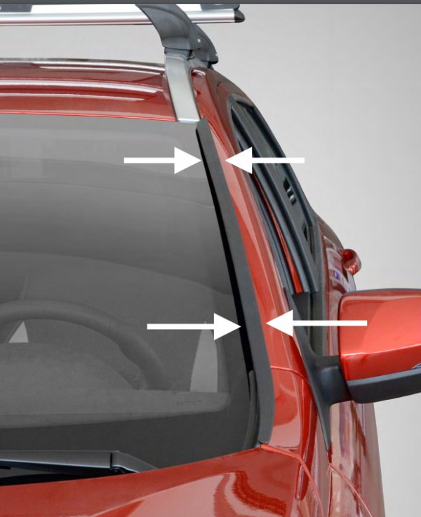 Дефлекторы лобового стекла для Lada XRAY