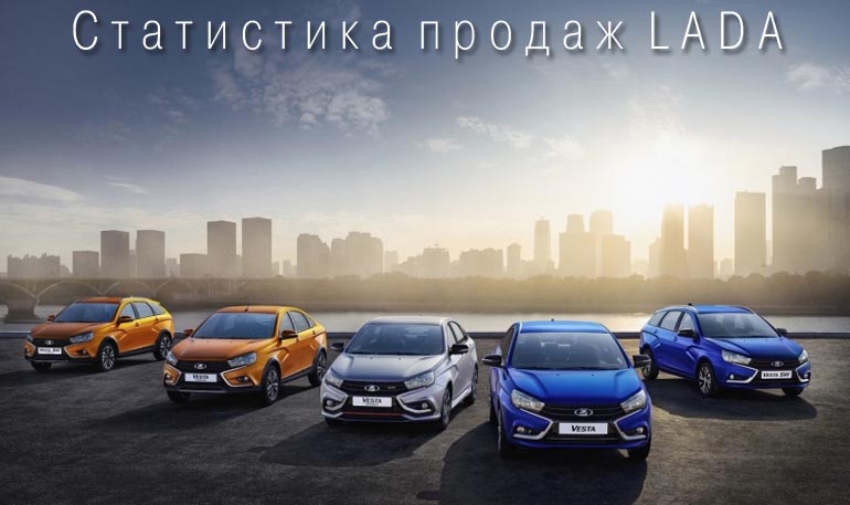 Статистика продаж автомобилей LADA в октябре 2021 года