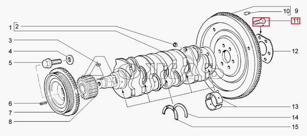 Болт М10х1,25х23,5 самоблокирующийся