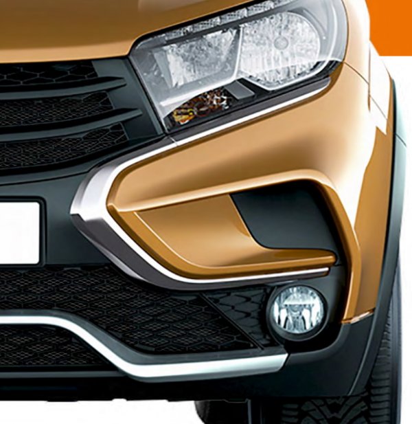 Защитная сетка радиатора (фигурная) для Lada XRAY