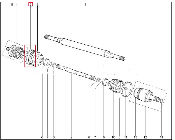 Хомут крепления чехла шарнира (пыльника, большой) для Lada Granta, Kalina, Priora