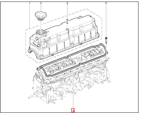 Прокладка клапанной крышки двигателя ВАЗ 11182