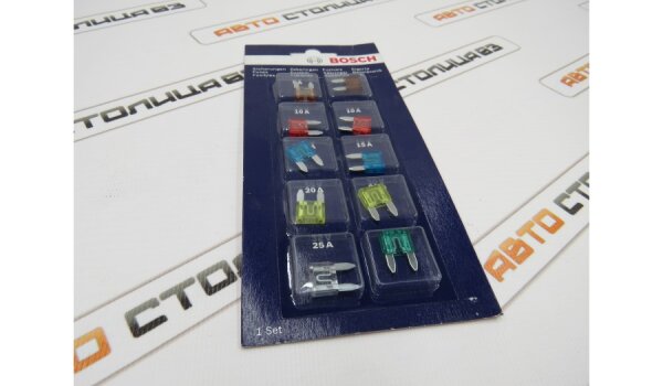 Набор предохранителей Mini (10 шт.) BOSCH