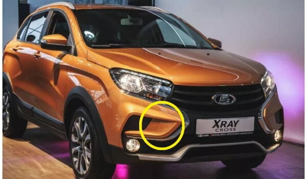 Заглушка отверстия под буксировочную проушину под покраску Lada XRAY Cross