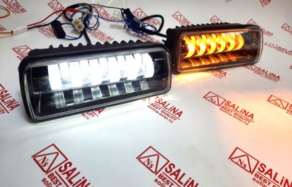 LED подфарники 11 линз Sal-Man для Lada Niva Legend, 4x4, Urban