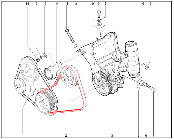 Ремень привода вспомогательных агрегатов для Lada Niva Legend, 4x4, Urban