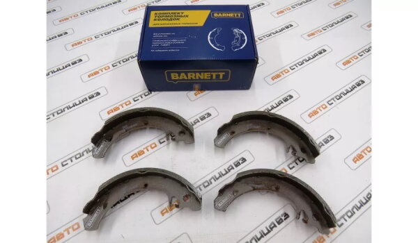 Колодки тормозные задние без АБС BARNETT для Lada Granta, Kalina, Priora