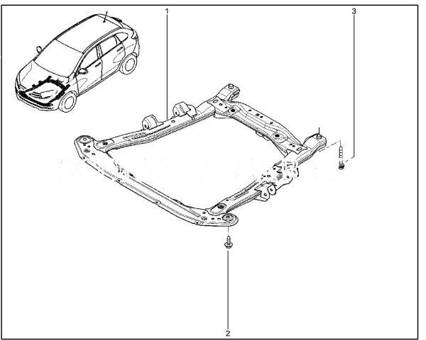 Подрамник передней подвески GAMMA (ДВС Renault) для Lada XRAY