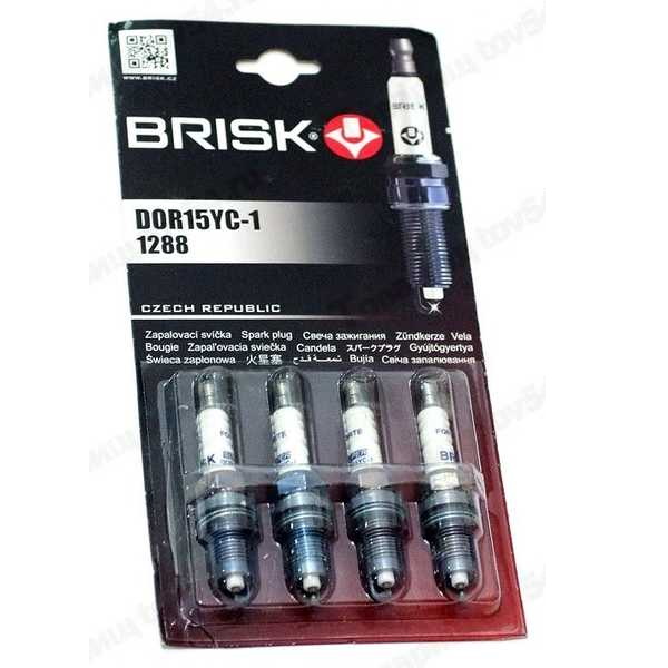 Комплект свечей зажигания SUPER FORTE BRISK для двигателей ВАЗ 16 клапанов