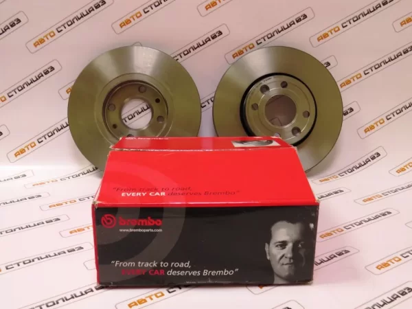 Диск тормозной передний вентилируемый BREMBO UV Coated для Lada Vesta, XRAY, Largus