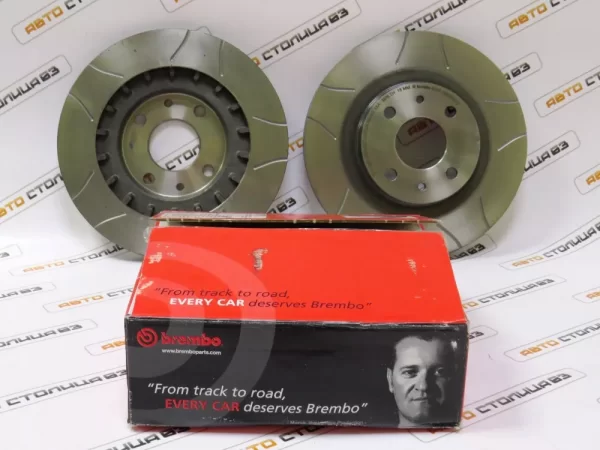 Диск тормозной передний R14 вентилируемый BREMBO для Lada Granta, Kalina, Priora, Datsun