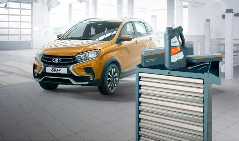 Артикулы расходников и заправочные объемы Lada XRAY