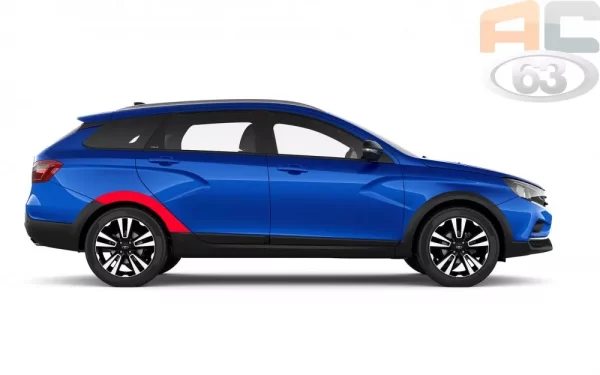 Накладка арки заднего колеса правая (с клипсами) для Lada Vesta Cross, SW Cross