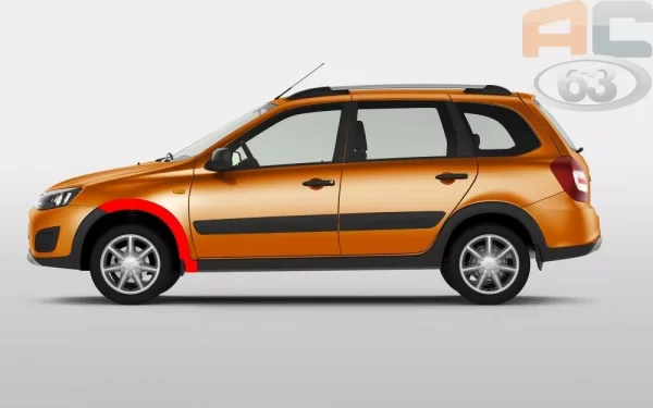 Накладка арки переднего колеса левая для Lada Granta Cross, Kalina Cross