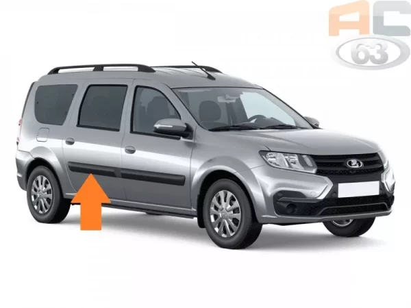 Молдинг задней правой двери для Lada Largus FL