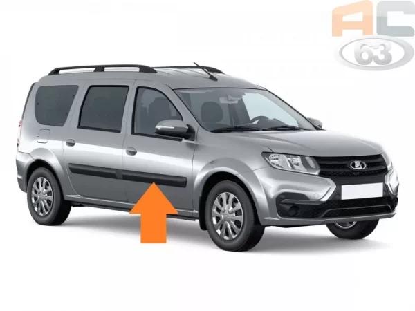 Молдинг передней правой двери для Lada Largus FL