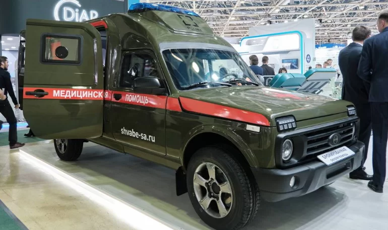 Показали бронированную медицинскую Lada Niva Legend для СВО