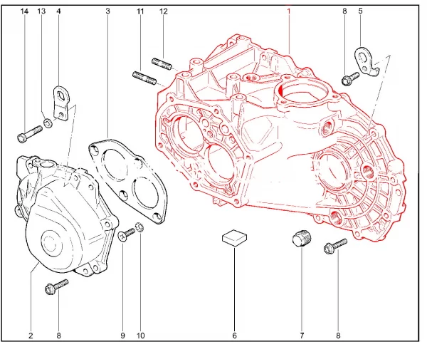 Картер коробки передач ВАЗ (МКП, АМТ) для Lada Vesta, XRAY, Granta, Kalina-2