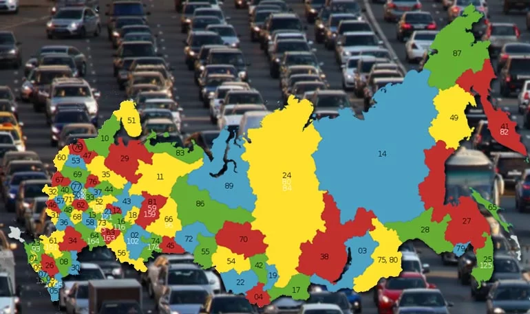 В каких регионах РФ больше всего покупали новые автомобили в 2022 году