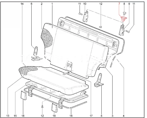 Втулка облицовочная ручки заднего сиденья для Lada Niva, 4x4, Kalina-1