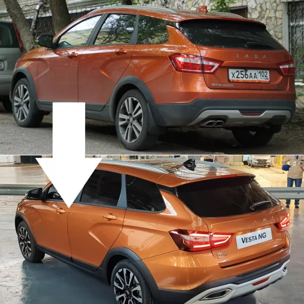 Комплект для установки задней части Lada Vesta NG универсал на Vesta 1 поколения