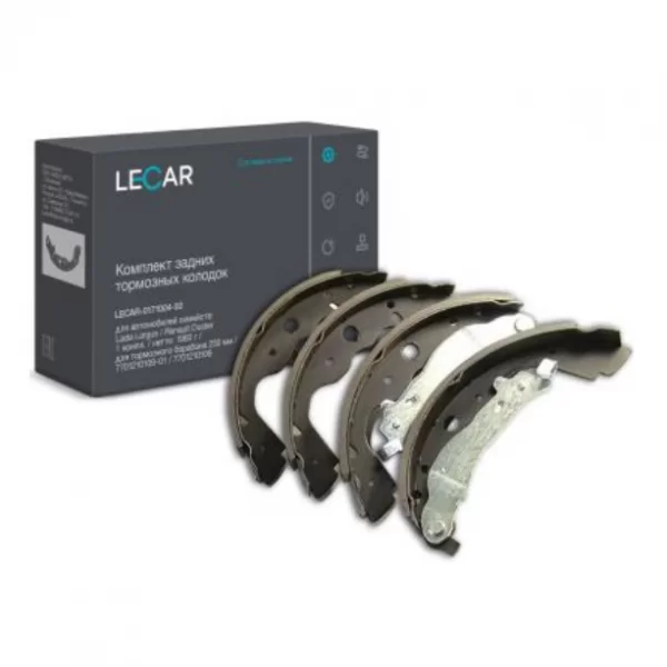 Комплект задних тормозных колодок LECAR для Lada Largus, Renault Duster