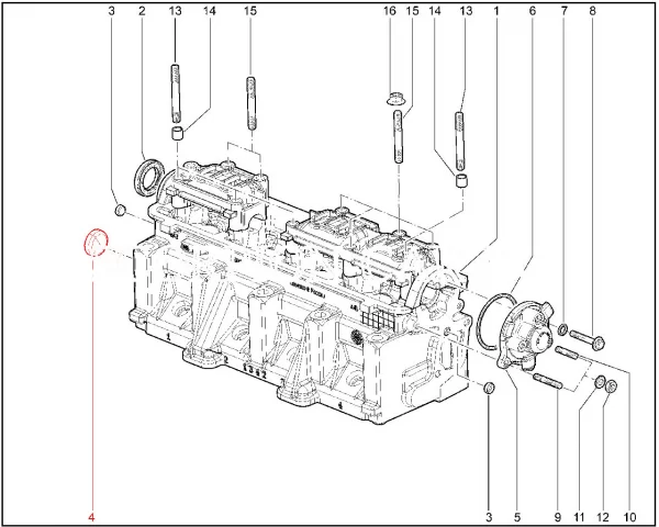 Болт М6х40 фланцевый заглушки ГБЦ для двигателей ВАЗ 8кл. 11186, 11189, 21116