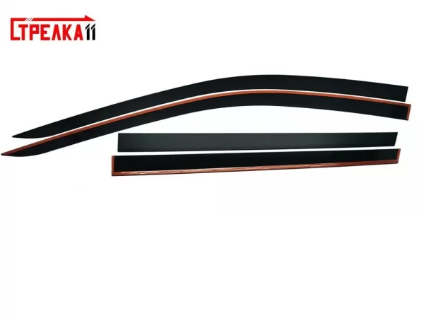 Ветровики СТРЕЛКА 2D 4шт. (универсал) для Lada Granta, Kalina