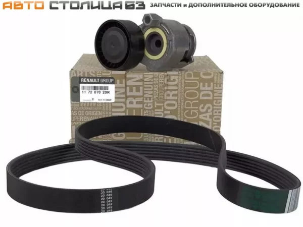 Ремень генератора с роликом (ДВС К4М с ГУР, без КУ) для Lada Largus