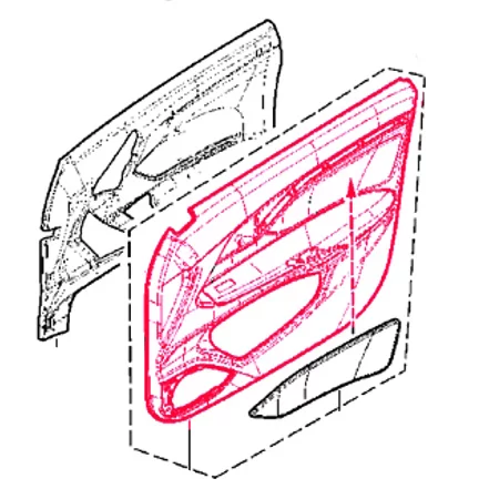 Обивка передней двери для Lada Vesta Sport