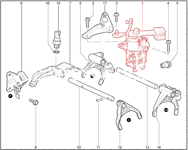 Механизм переключения передач 21800170201202 для Lada Vesta, Granta FL
