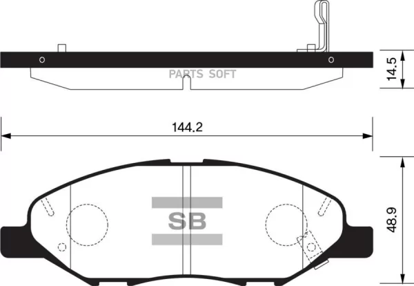 Колодки тормозные передние SANGSIN для Lada Vesta NG, Iskra, Niva Sport