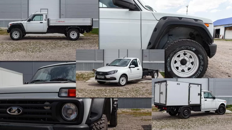 На базе Granta и Niva начали делать усиленные грузовики, пикапы и тягачи