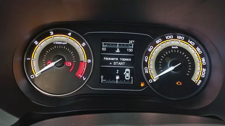 Описание индикаторов комбинации приборов Lada Vesta NG