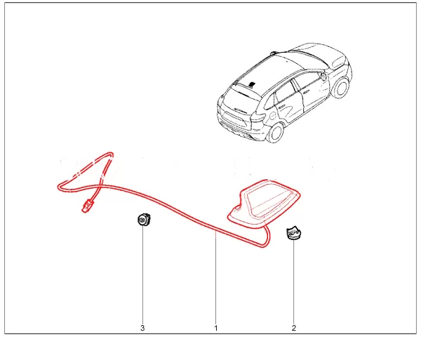 Антенна (плавник) для Lada XRAY Cross