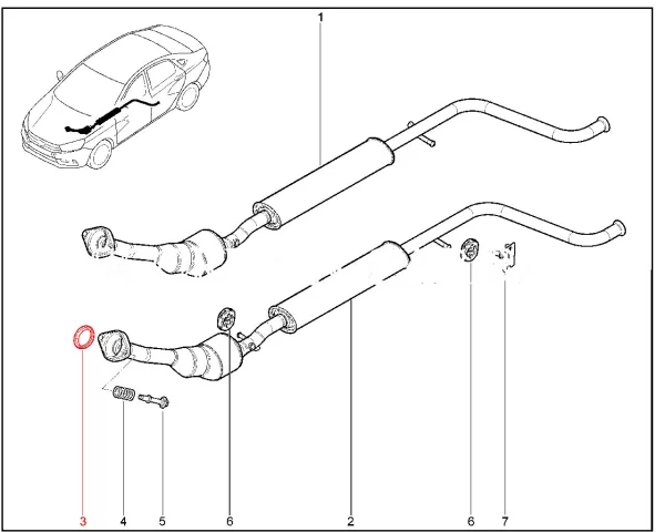 Кольцо уплотнительное шарнира (ДВС Renault) для Lada Vesta, XRAY