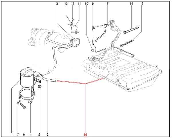 Трубка пароотвода для Lada Niva Travel, Chevrolet