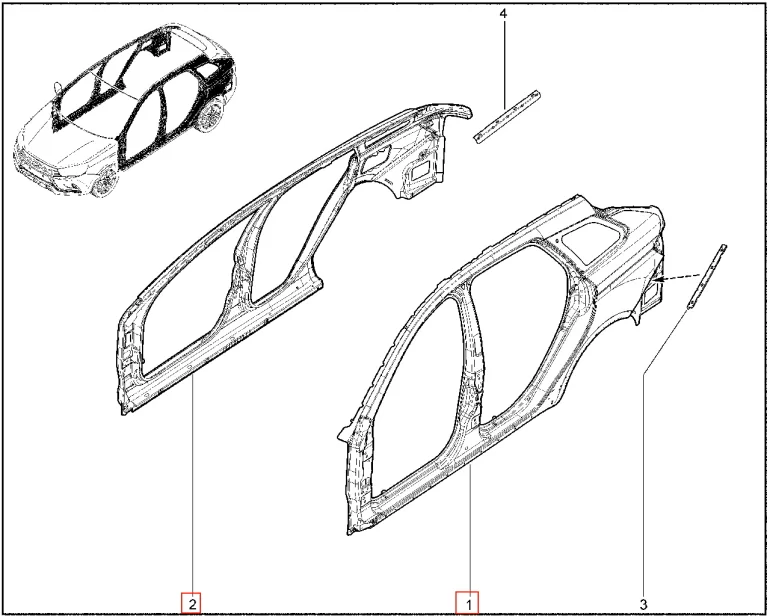 Отличается ли боковина кузова у Lada Vesta и Lada Vesta NG?