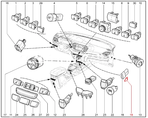 Светодиод салона для Lada Vesta NG