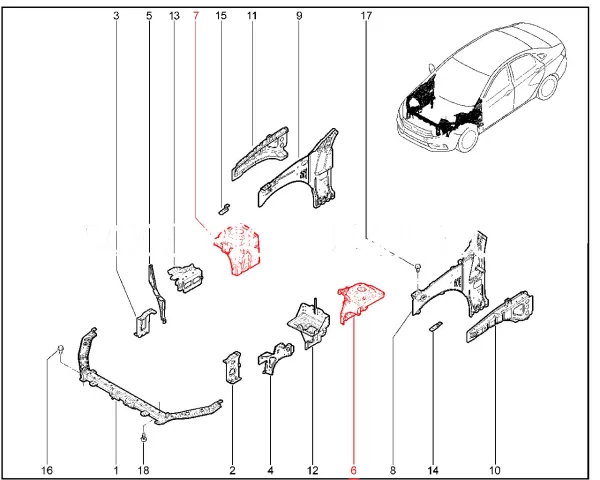Стойка передней подвески с опорой в сборе для Lada Vesta