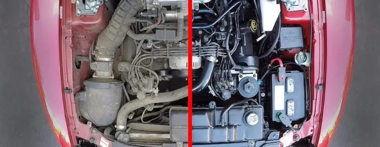 Мойка моторного отсека, как помыть самому и как часто ее нужно делать