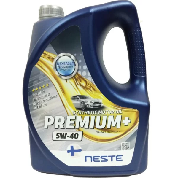 Масло моторное Neste PREMIUM+ 5W-40 синтетическое 4 литра