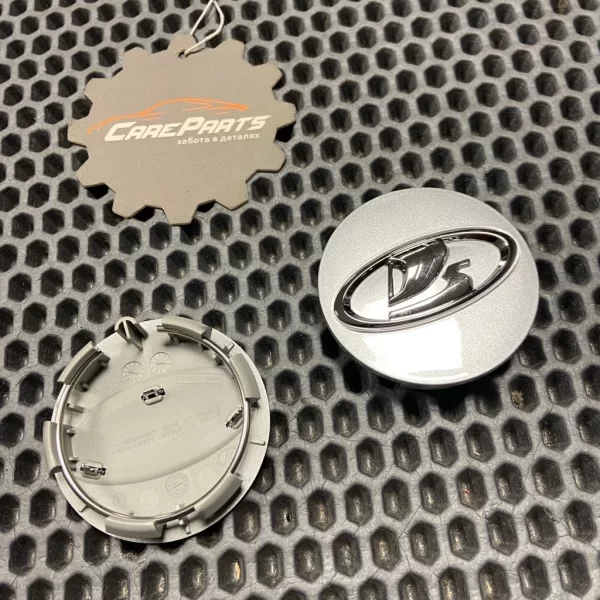 Колпак центральный литого диска (серый) для Lada Vesta NG, Iskra