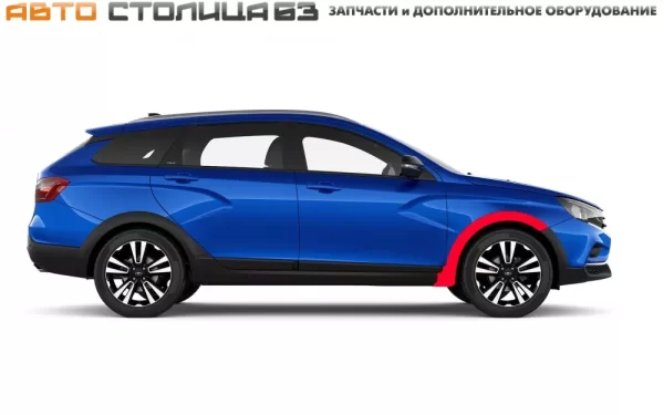 Накладка арки переднего колеса правая (без клипс) для Lada Vesta Cross, SW Cross