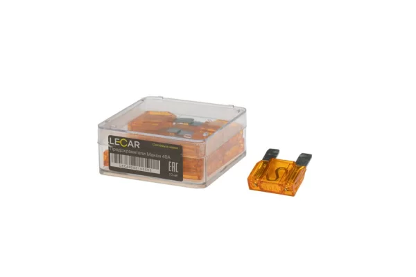 Предохранители LECAR Макси 40А, 10 шт., пластиковый бокс