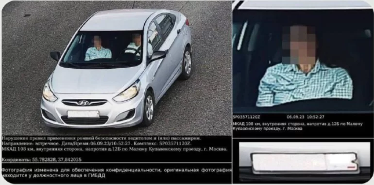 Камеры начали штрафовать пассажиров за непристегнутый ремень