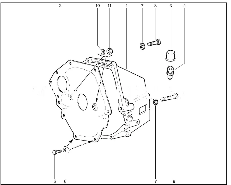 Лопнул буртик выточки под упорное кольцо картера сцепления
