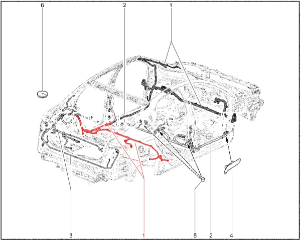 Жгут проводов задний 8450032178 для Lada Vesta