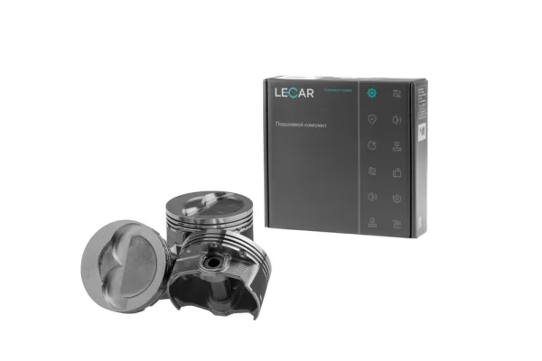 Комплект поршней Lecar двигателя ВАЗ 21116 1,6 л. 8кл. для Lada Granta, Kalina, Priora